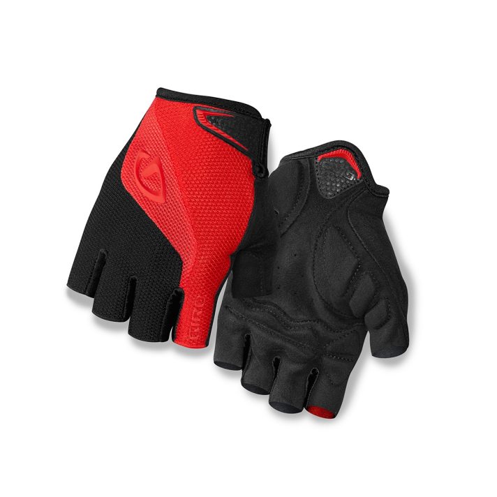 GIRO BRAVO ROAD CYCLING MITT RED/BLACK Small