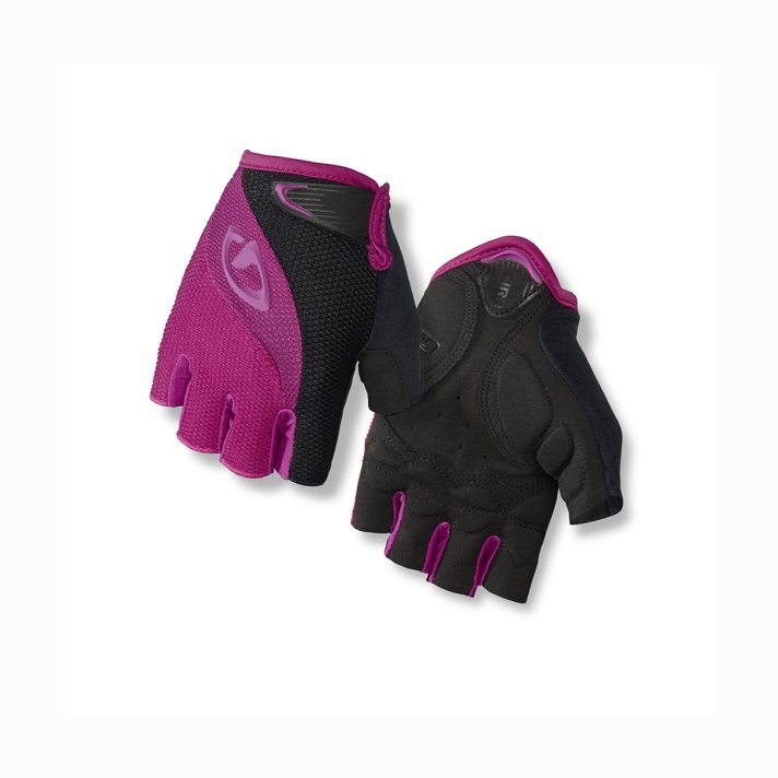 GIRO TESSA WOMEN’S ROAD CYCLING MITT  BLACK/BERRY