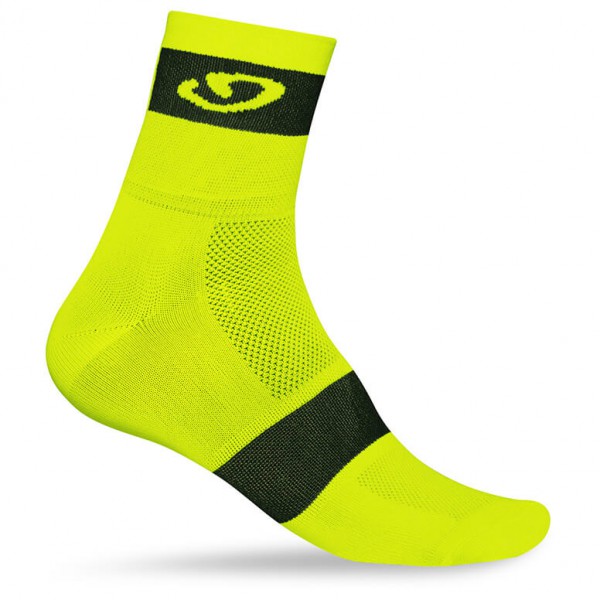 GIRO COMP RACER CYCLING SOCKS Yellow Large