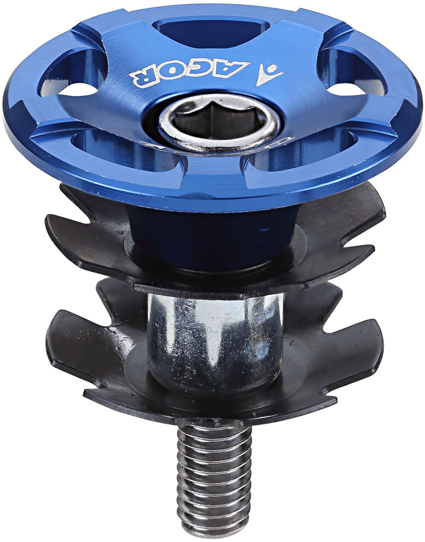 Acor 1.1 8 Star Washer Bolt & CNC Top Cap Blue