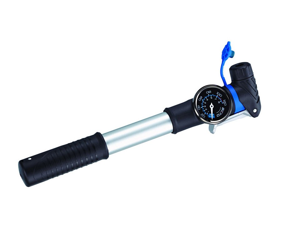 Beto CAH-033AG - Two-Way Alloy Mini Pump with Gauge