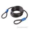Silverline Looped Steel Security Cable 2.5m x 8mm