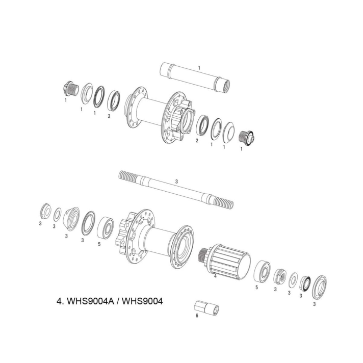 SRAM SPARE – WHEEL SPARE PARTS KIT FREEHUB BODY X-9/X-7/RISE 40