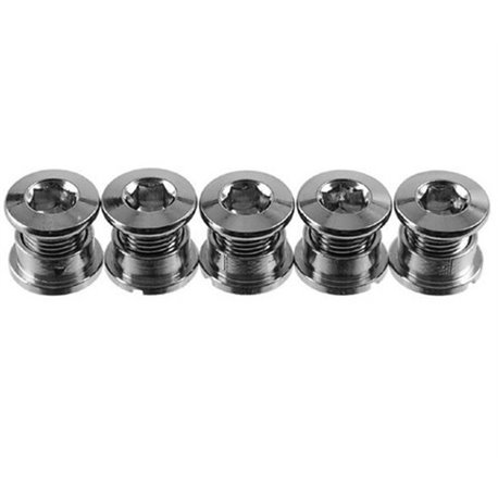 SD Chainring Bolts 5 set cr-mo Chrome 4..5mm