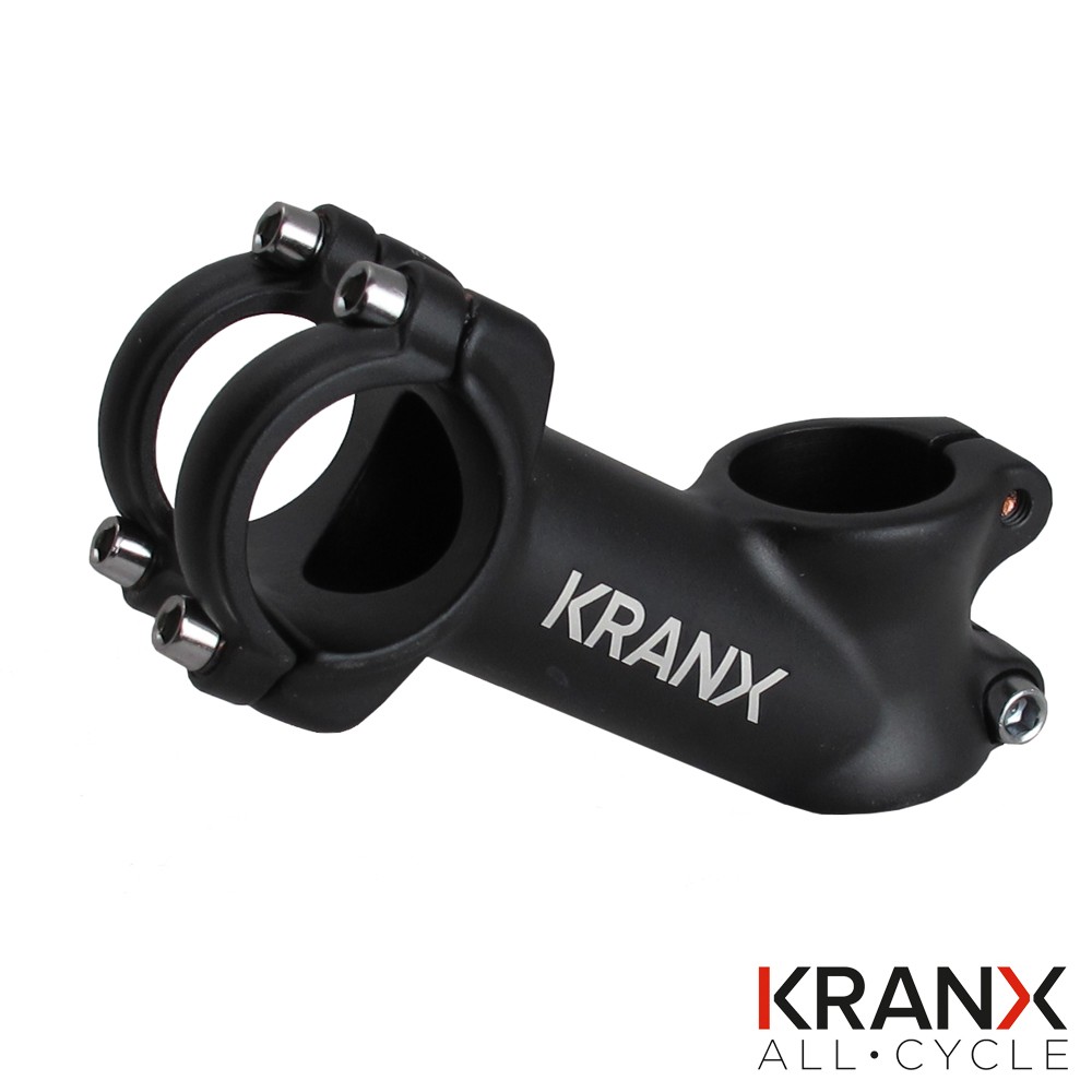 KranX 31.8mm Alloy 35 Rise A/Head 1 1/8" Stem in Black 110mm