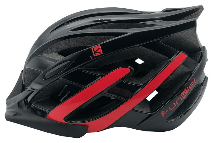 Funkier F-365 Leisure Inmold Helmet in Black/Red 58-62cm