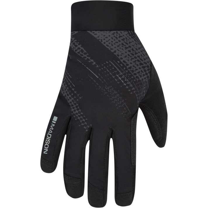 Madison Flux Waterproof Trail Gloves, black perforated bolts Medium