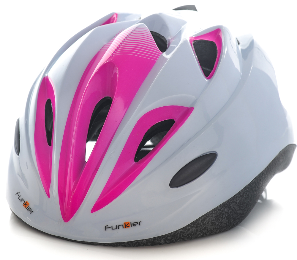 Funkier Dreamz Kids Helmet in White/Pink (46-51cm)