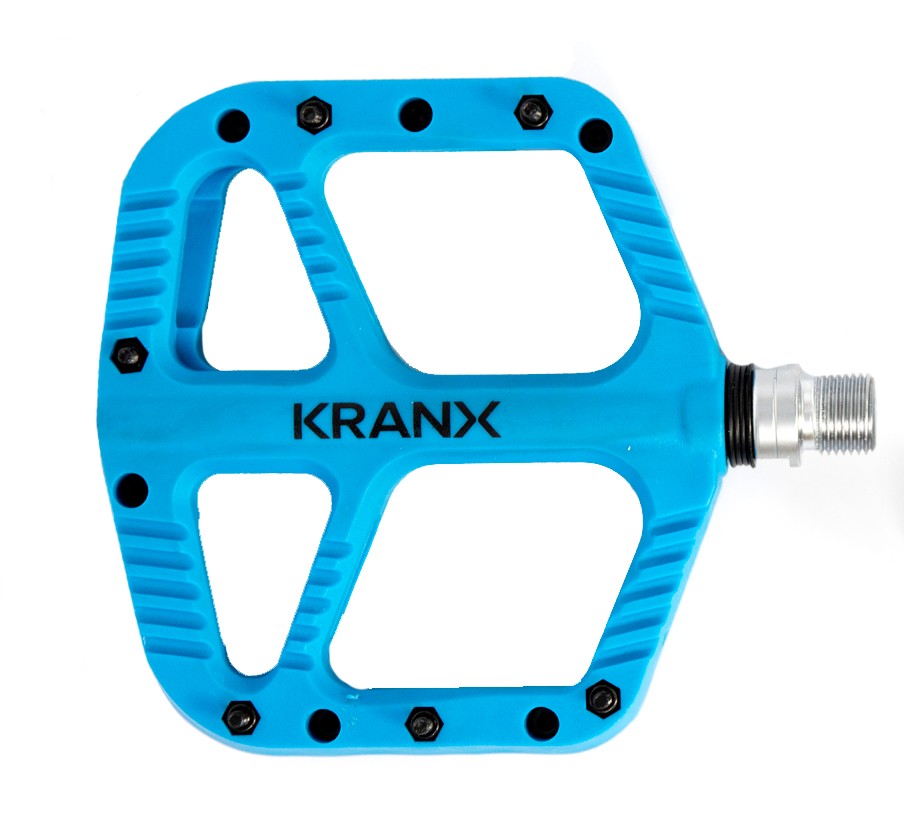 KranX Trail Bright Platform Pedal Blue