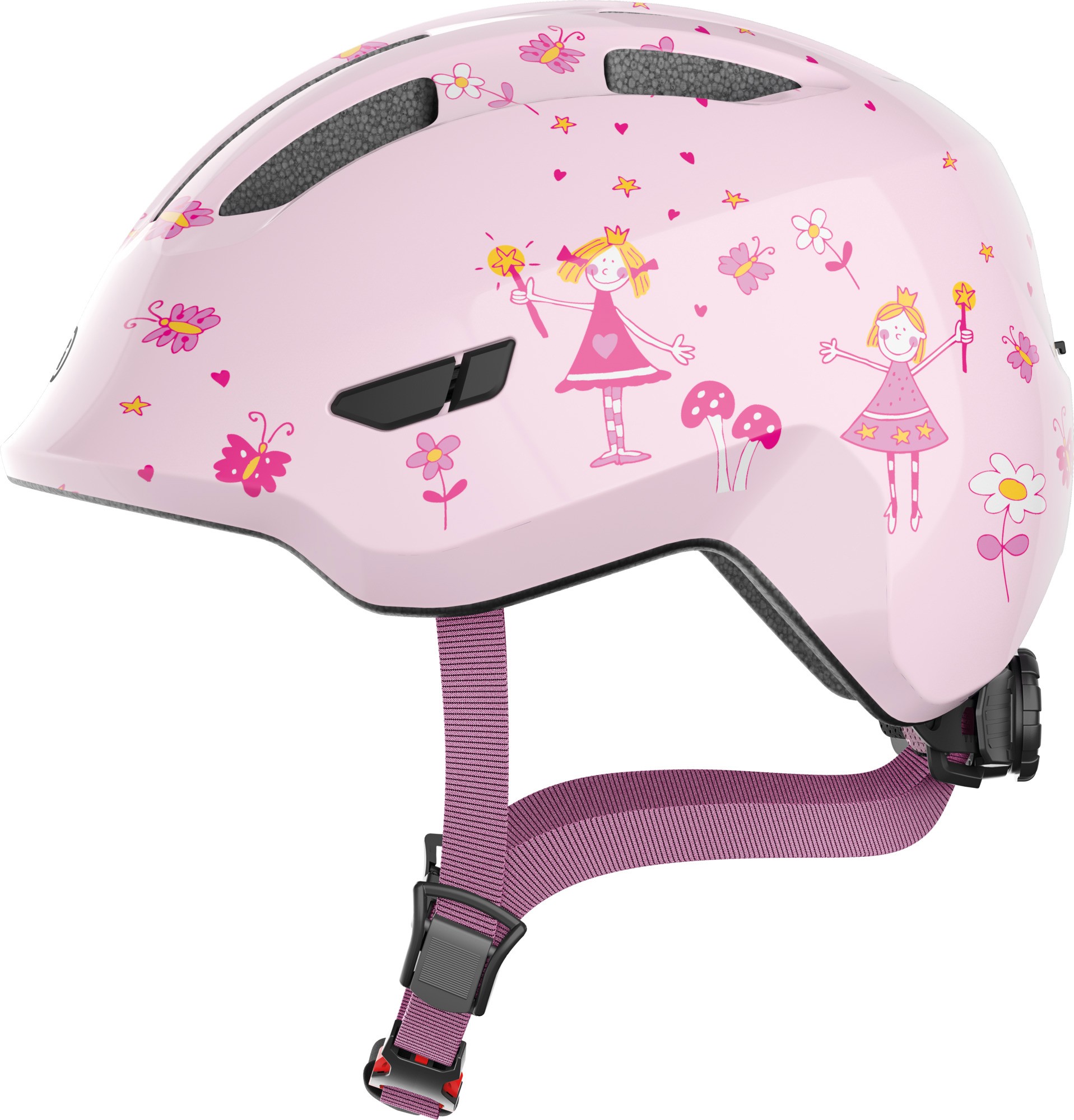 ABUS Smiley 3.0 Kids Leisure Helmet in Rose Princess Small (45-50cm)