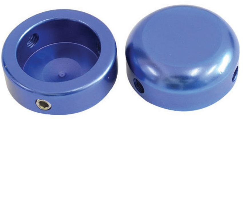 Savage Bar End Caps Blue