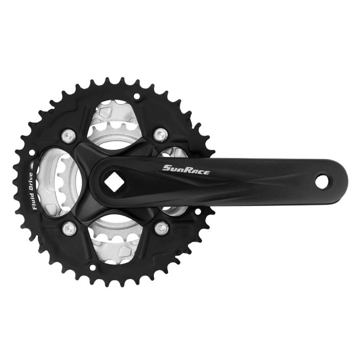 Sunrace M500 Chainset 22 34 42 170mm Black With Guard